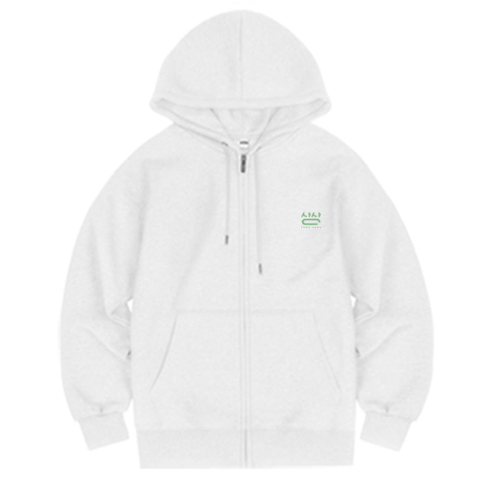 S-6XL Korean-made fabric Special napping hip tiger (for men and women) Hooded zip-up big size