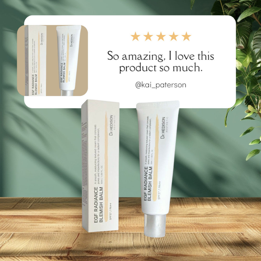 Made in Korea Dr.HEDISON EGF RADIANCE BLEMISH BALM SPF37/PA++ 50ml+50ml(1+1)free shipping