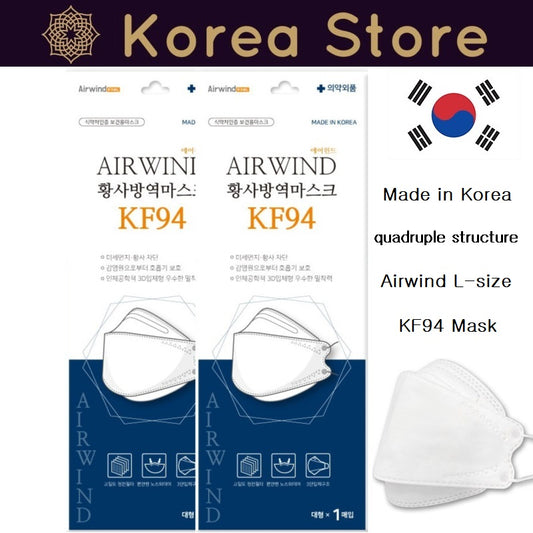 쇼피파이 Made in Korea quadruple structure Airwind KF94 Mask 100pieces