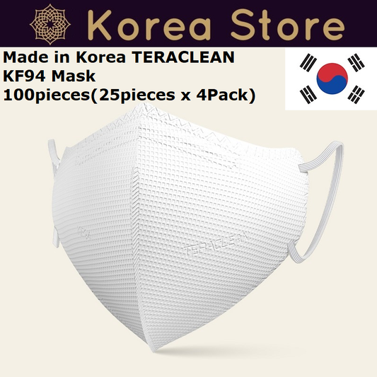 Made in Korea TERACLEAN KF94 Mask 100pieces(25pieces x 4Pack)