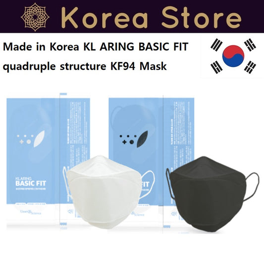 Made in Korea KL ARING BASIC FIT quadruple structure KF94 Mask 100pieces