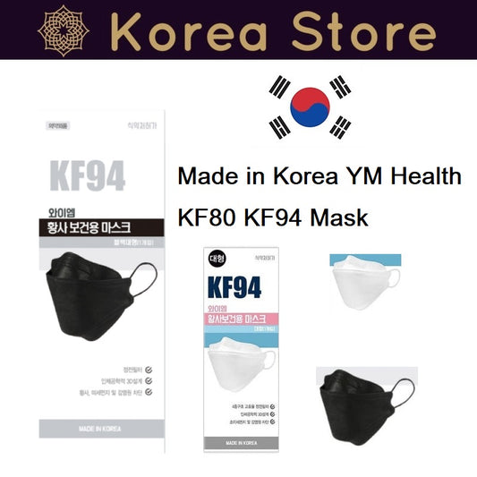 Made in Korea YM Health KF80 KF94 Mask 100P