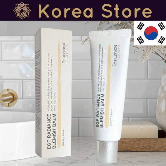 Made in Korea Dr.HEDISON EGF RADIANCE BLEMISH BALM SPF37/PA++ 50ml+50ml(1+1)free shipping
