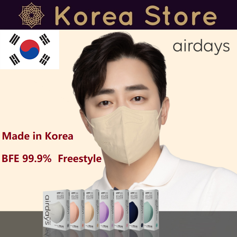 Made in Korea airdays BFE 99.9% Freestyle color Mask (50pieces)