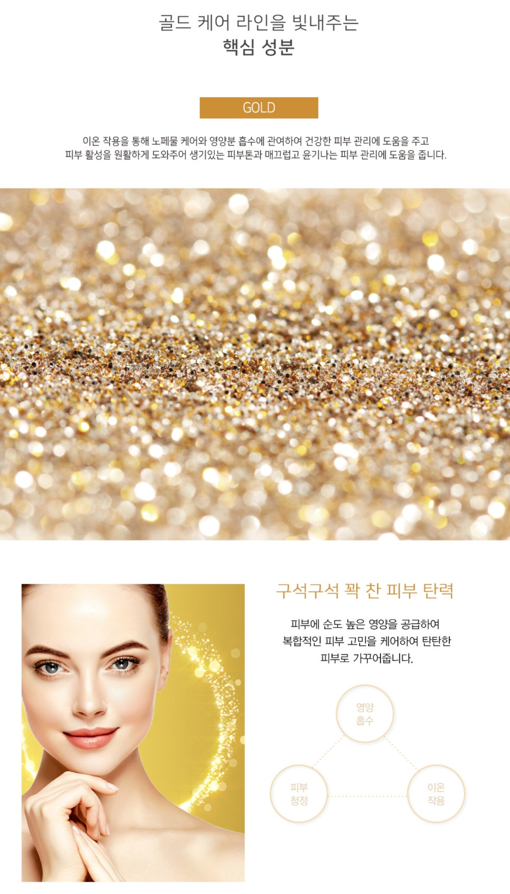 Made in Korea Dr.HEDISON Gold Activation 3 piece set (Toner+Serum+Cream)