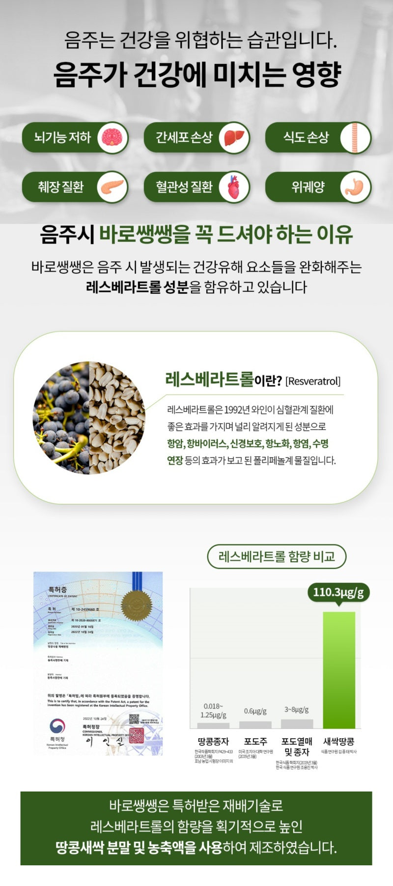 [free shipping]Made in Korea Barowell, Get rid of hangovers before and after drinking with BaroSsaengSsaeng 20Pouch