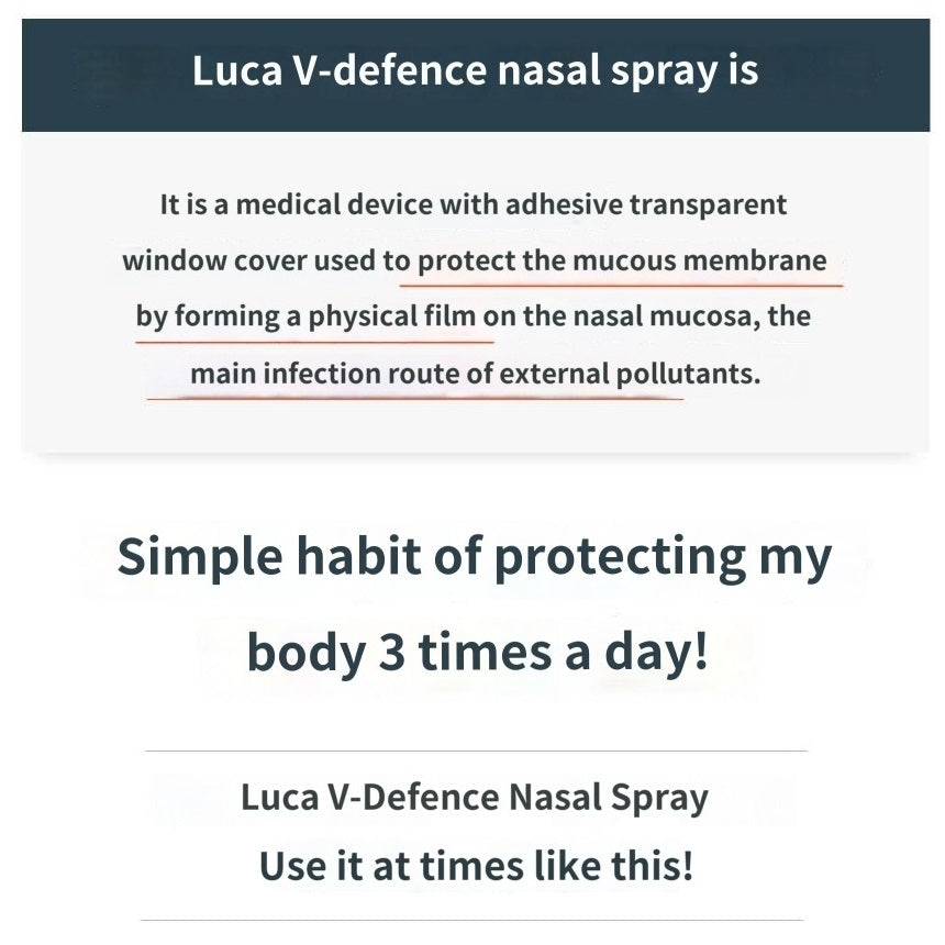 Made in Korea LUCA V-Defense Nasal Spray nasal spray 180Pack(free shipping)