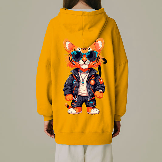 Made in Korea (for men and women) Hip Tiger Cotton 100% Kids Hoodie