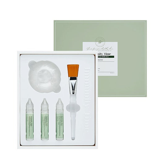 [IANCELL] Immunity Time Spirulina Enzyme Bubble Pack (7g x 3ea) / Low-pH Papain & PHA Pore Cleansing Powder Pack [Made in Korea]