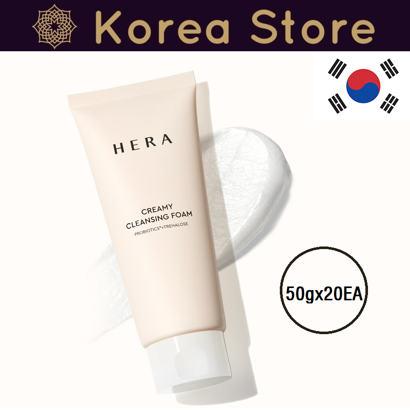 Made in Korea HERA NEW CREAMY soothing the skin CLEANSING FOAM Mini 1000ml(50g X 20EA)(free shipping)