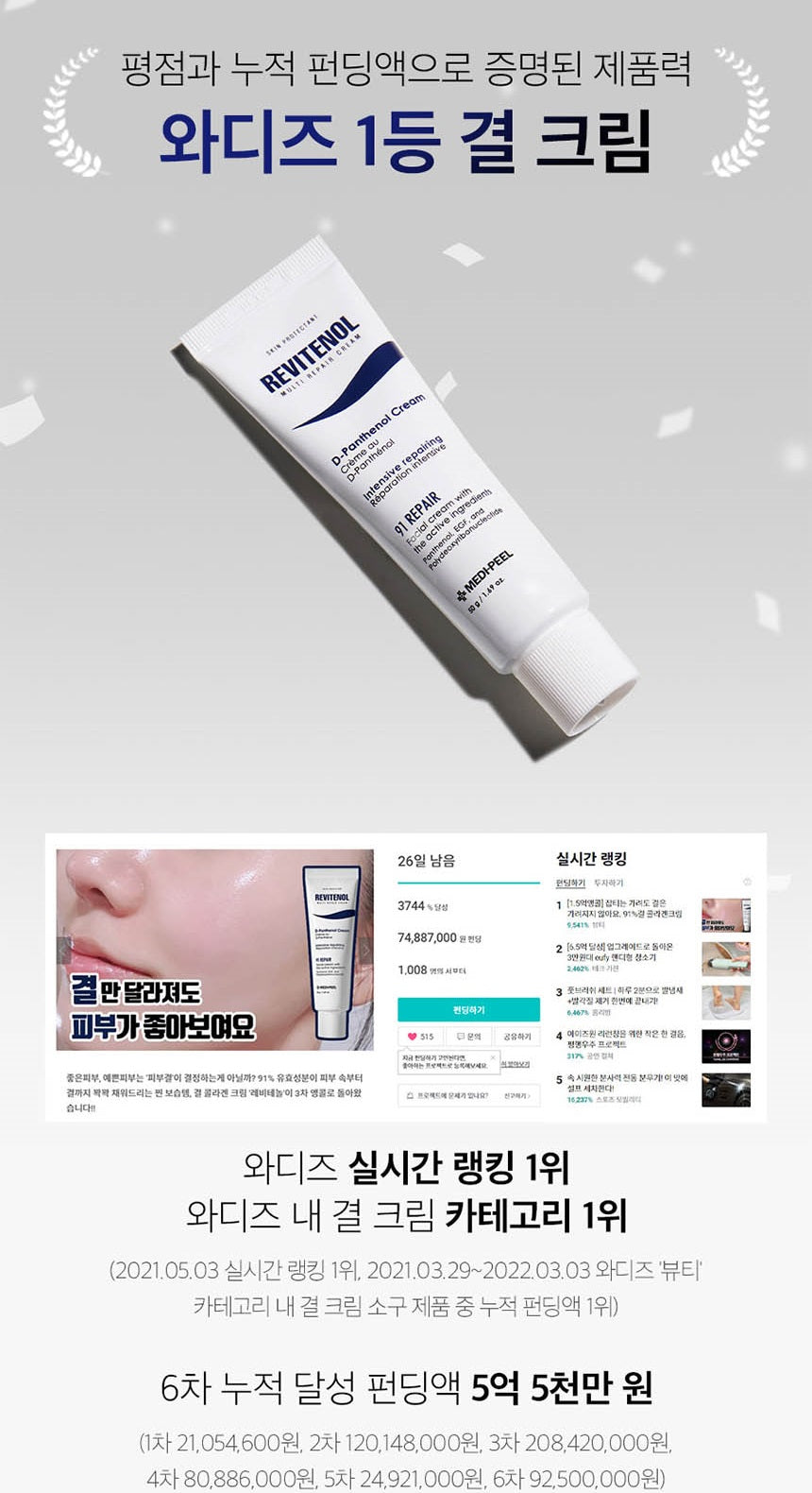 Made in Korea MEDI-PEEL NEW REVITENOL CREAM 50g+50g