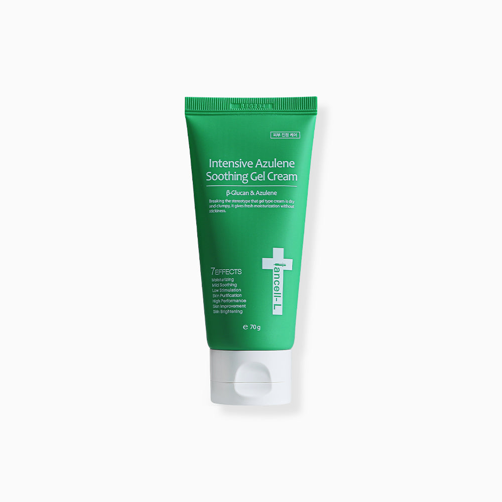 [IANCELL] Intensive Azulene Soothing Gel Cream 70g / 31°C Skin-Cooling Calming Relief Moisturizer with Guaiazulene & Propolis [Made in Korea]