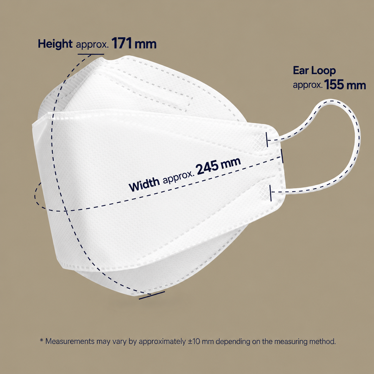 HEALMADE Korean KF94 Protective Face Mask XL Extra Large 3D 50 Pieces
