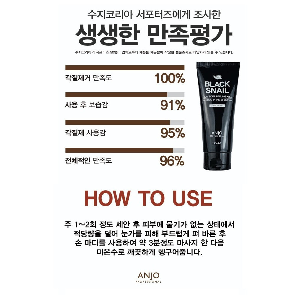 フェイスジェル・ゲル ANJO SNail Skin Soft Peeling Gel Amazon.com: Anjo Skin Soft Snail Peeling Gel - 180 ML