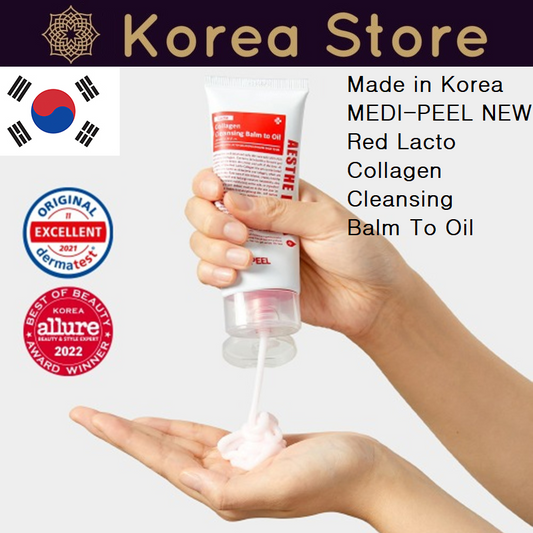 Made in Korea MEDI-PEEL NEW Red Lacto Collagen Cleansing Balm To Oil (100mlx3)