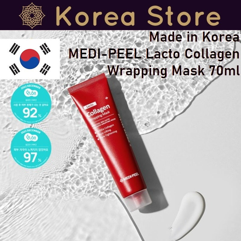 Made in Korea MEDI-PEEL Lacto Collagen Wrapping Mask 70ml x3