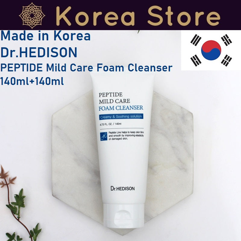 Made in Korea Dr.HEDISON PEPTIDE MILD CARE FOAM CLEANSER 140mlx3