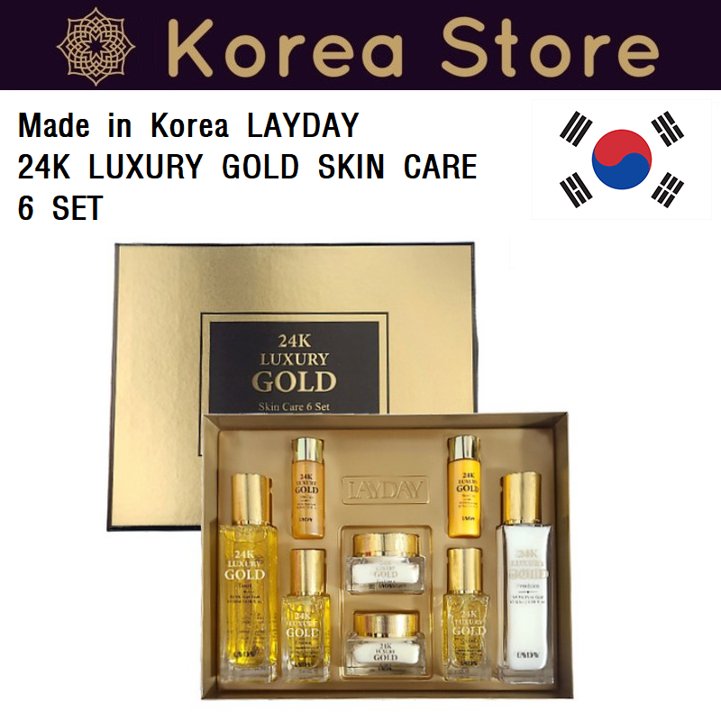 Made in Korea (genuine product)LAYDAY 24K LUXURY GOLD SKIN CARE 6 SET(free shipping)