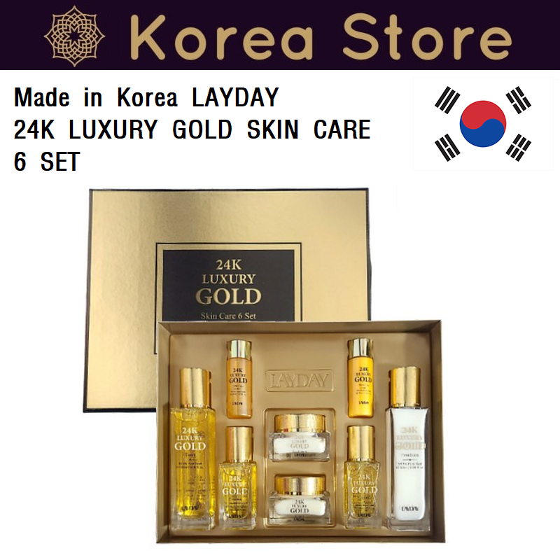 純金　LAYDAY 24Kラグジュアリーゴールド6セット　使用期限　2028 Made in Korea (genuine product)LAYDAY 24K LUXURY GOLD SKIN CARE 6