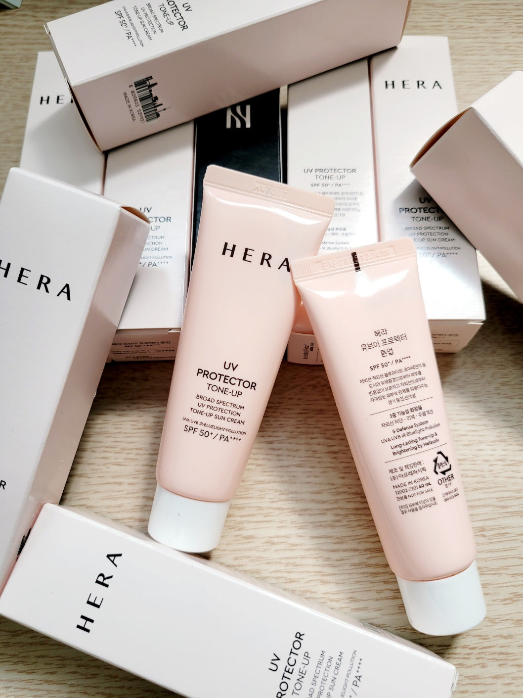 [genuine product]Made in Korea HERA UV PROTECTOR TONE-UP CREAM SPF 50+/PA++++ (40mlx5EA)(free shipping)