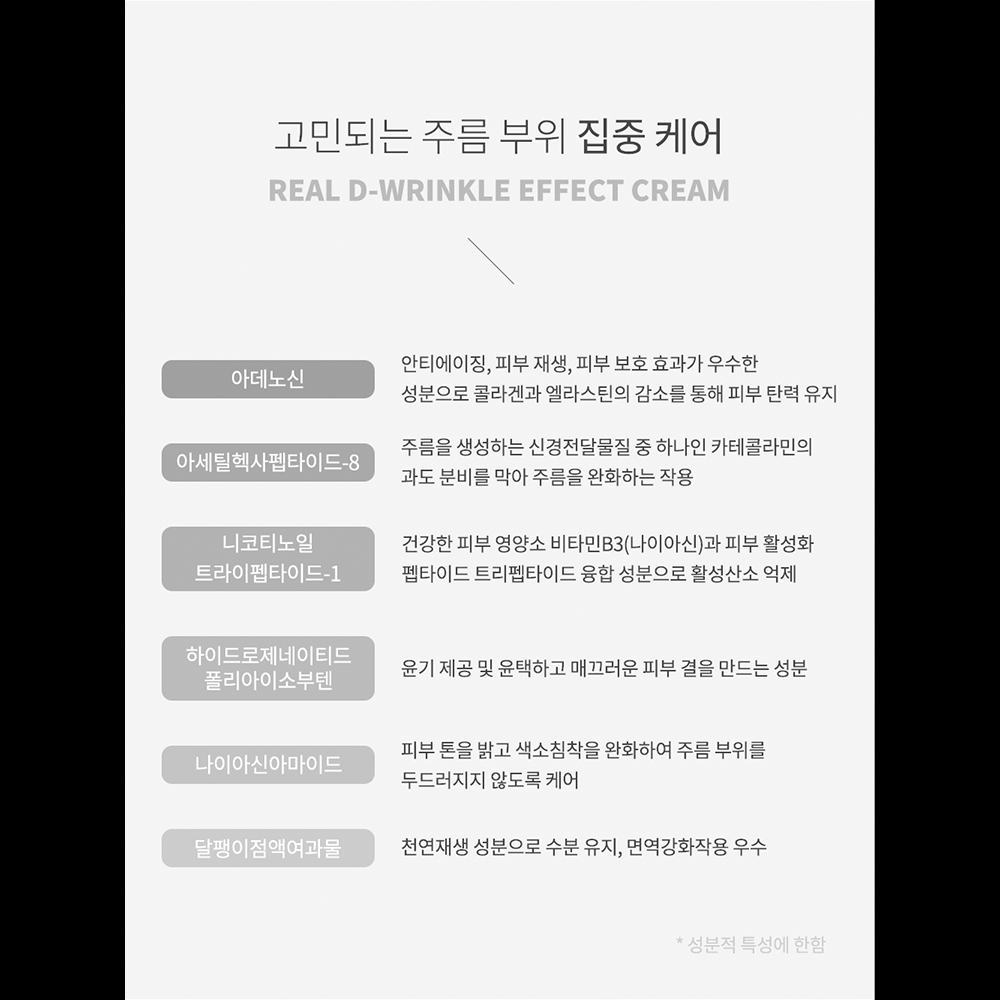 [IANCELL] Real D-Wrinkle Effect Cream 20ml / Acetyl Hexapeptide-8 & Snail Mucin Eye & Neck Anti-Aging Cream [Made in Korea]