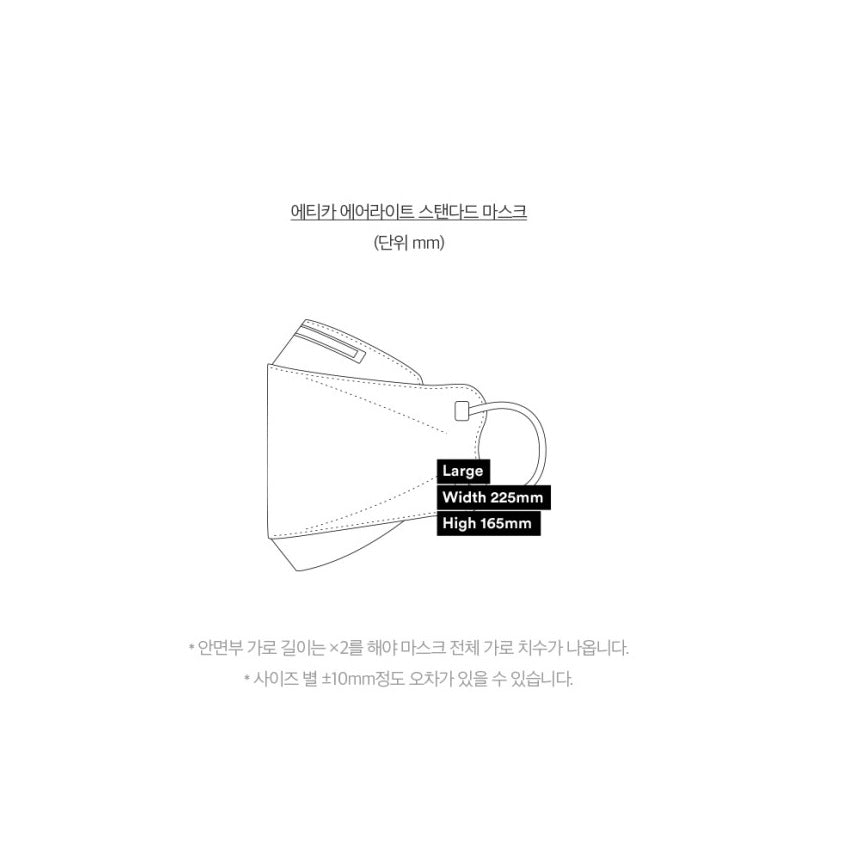 Made in Korea ETIQA AIRLITE STANDARD KF94 Mask(40P)