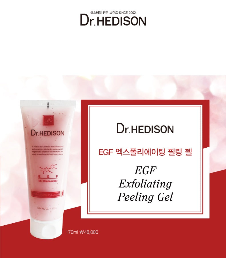 Made in korea Dr.HEDISON EGF EXFOLIATING PEELING GEL (1+1)170ml+170ml