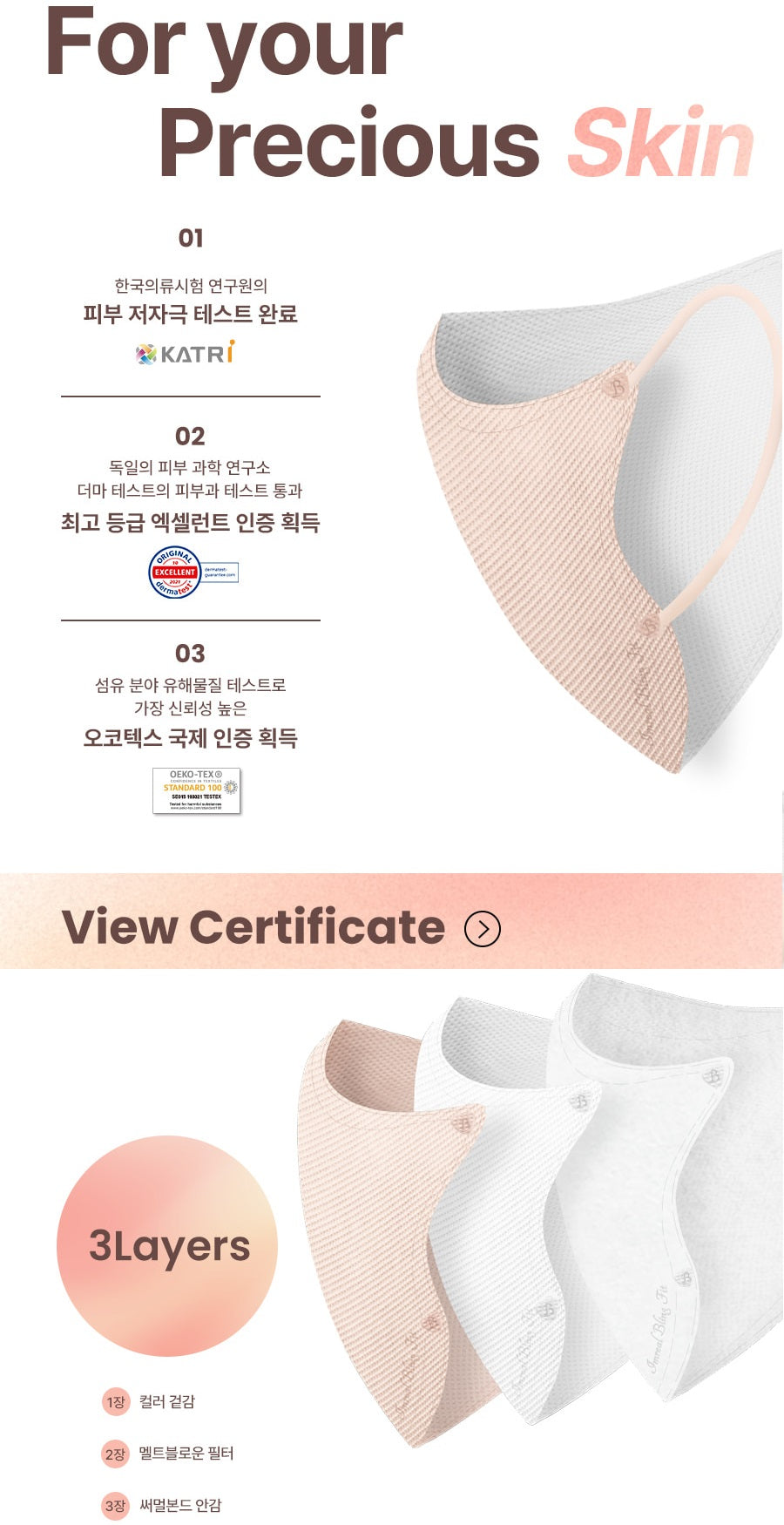 Made in Korea imreal Bling Fit Mask(60pieces)