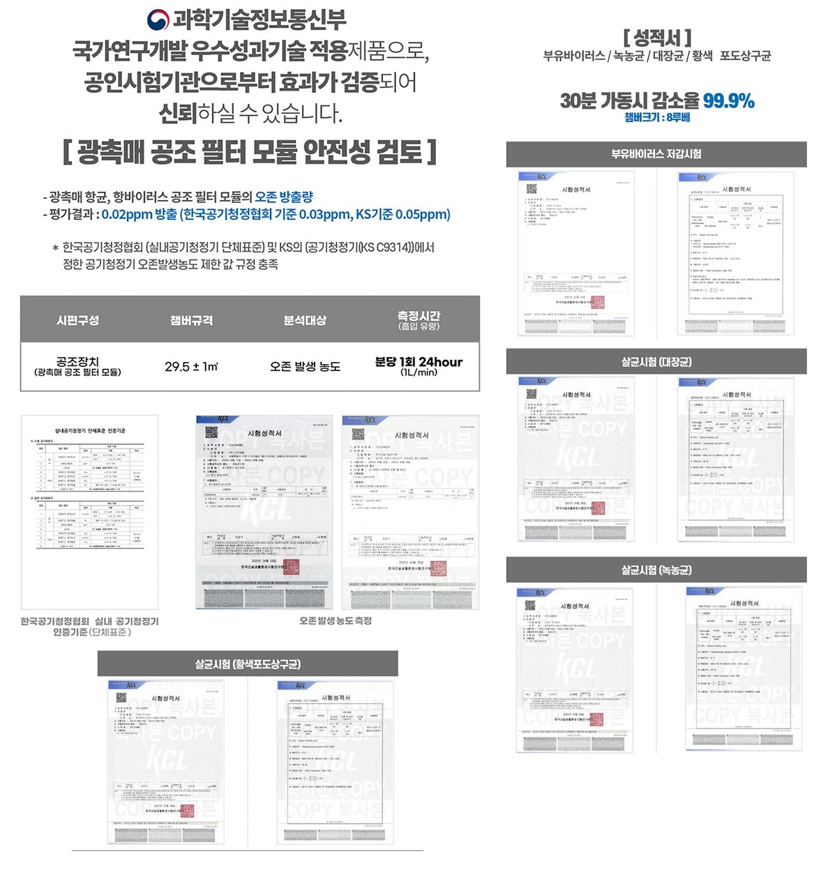 Made in Korea [Display products] [Limited quantity] HAAH virus removal Air purifier + 2 filters