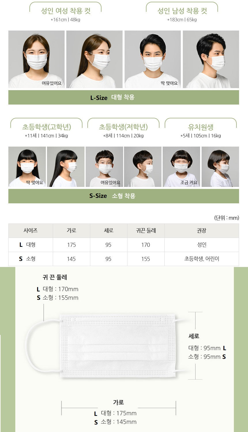 Made in Korea airdays KF-AD Mask(100pieces)