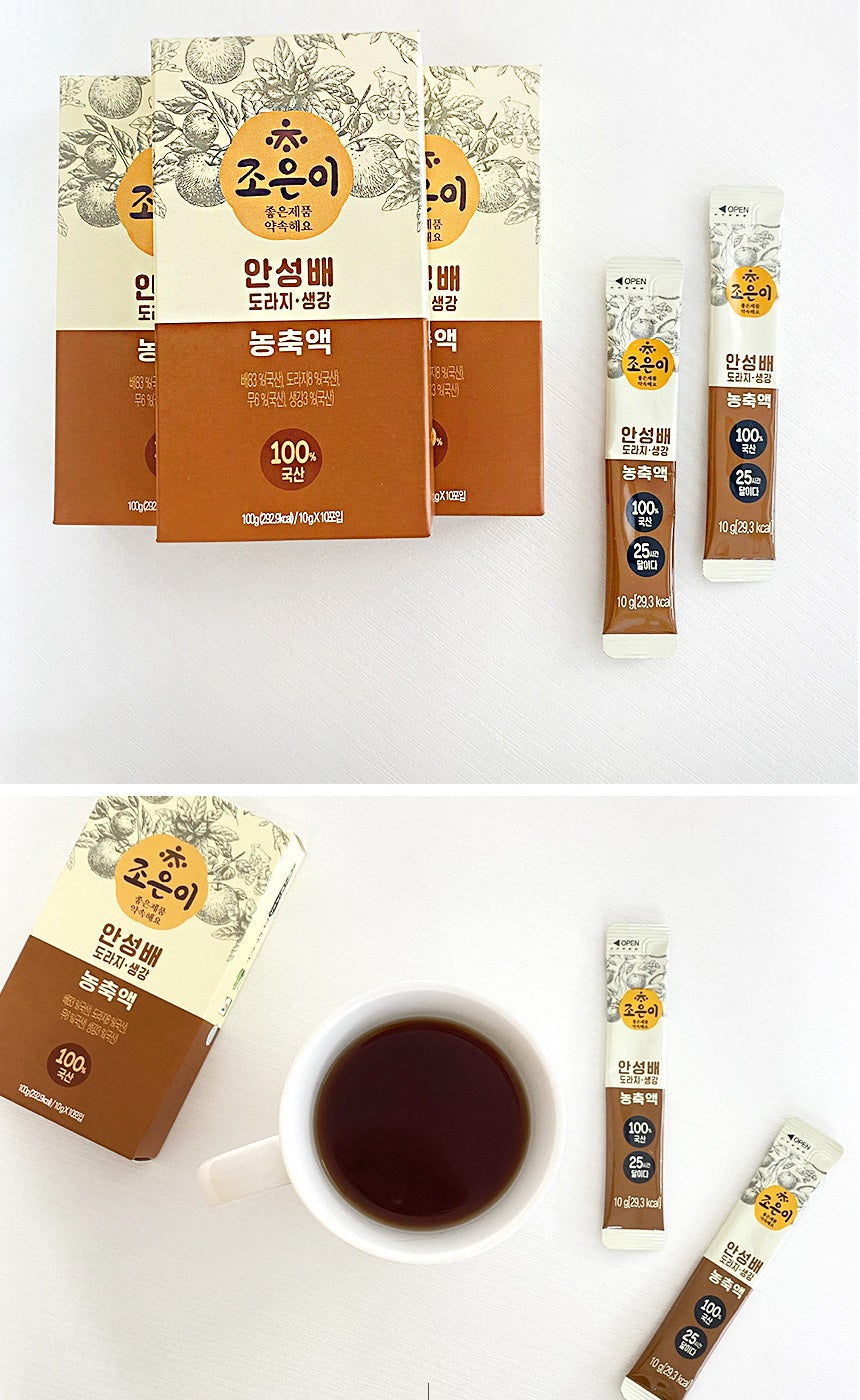 Made in Korea No water, Pear Bellflower Ginger Concentrate 100% (60 pouches)