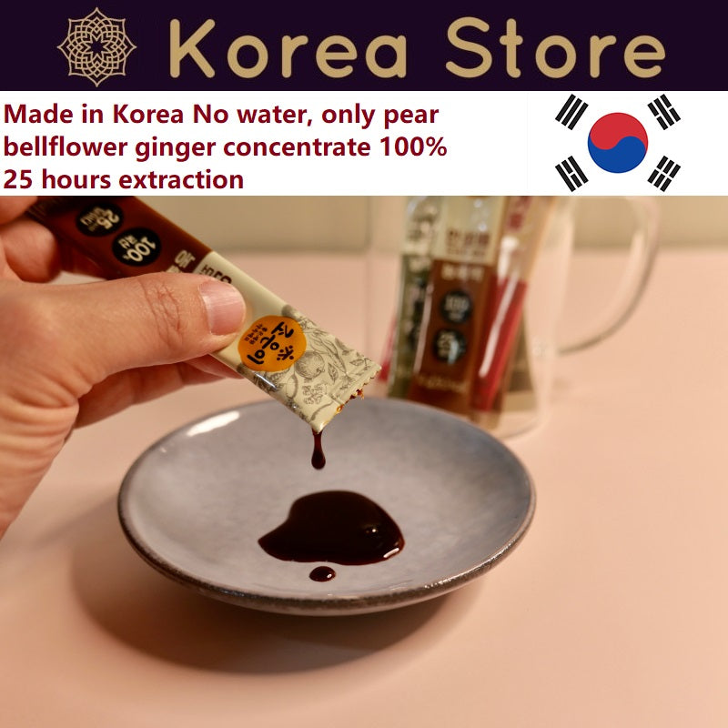 Made in Korea No water, Pear Bellflower Ginger Concentrate 100% (60 pouches)